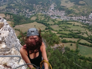 père noël en via ferrata